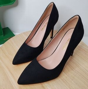 DREAM PAIRS Women's Closed Toe High Heels Dress Pointed Toe Wedding Pump Shoes 8